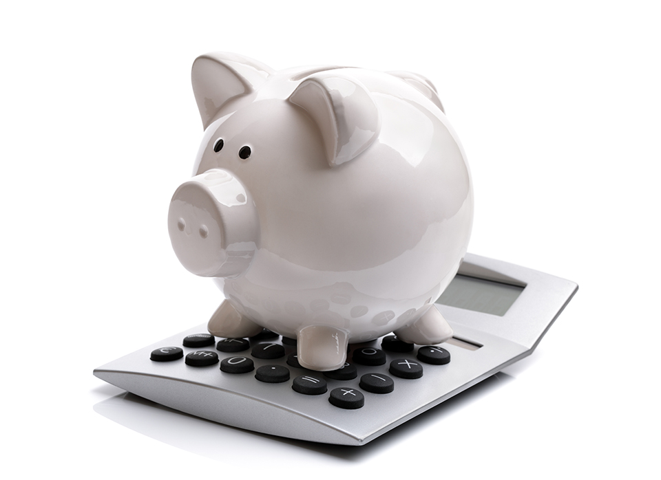 Sparschwein, Taschenrechner